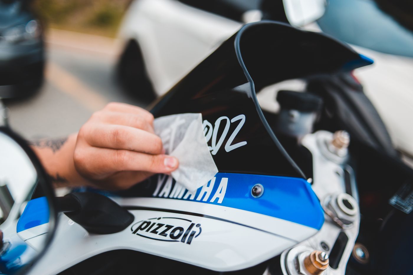 Cuidado de motocicleta